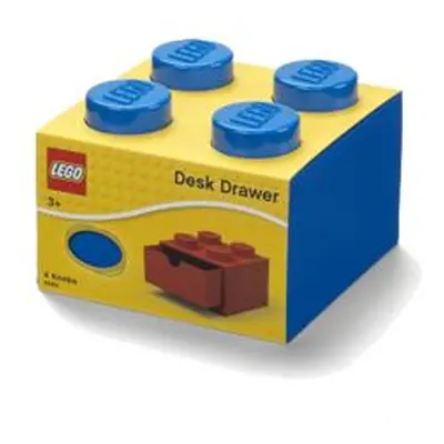 LEGO stolní box 4 se zásuvkou - modrá