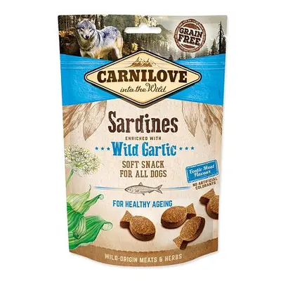 CARNILOVE Dog Semi Moist Snack Sardines enriched with Wild garlic 200 g