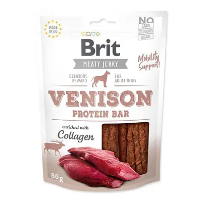 Snack BRIT Jerky Venison Protein Bar 80 g