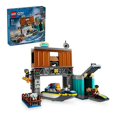 LEGO® City 60417 Policejní rychlý motorový člun a úkryt zločinců