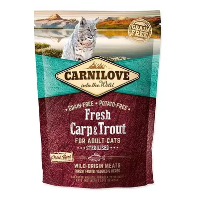 CARNILOVE Fresh Carp & Trout Sterilised for Adult cats 400 g