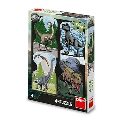 Dino JURSKÝ SVĚT 4x54 Puzzle