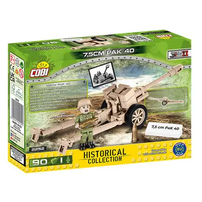 Cobi 2252 Dělo 7,5 cm PAK 40 Deutches Afrikakorps