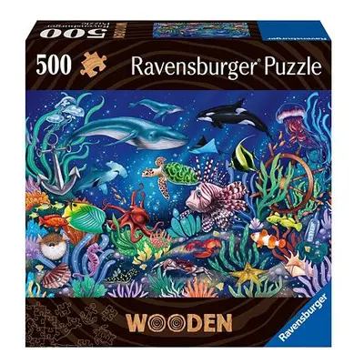 Ravensburger Dřevěné puzzle Podmořský svět 500 dílků