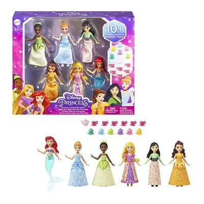 Mattel Disney Princess SADA 6KS MALÝCH PANENEK NA ČAJOVÉM DÝCHÁNKU