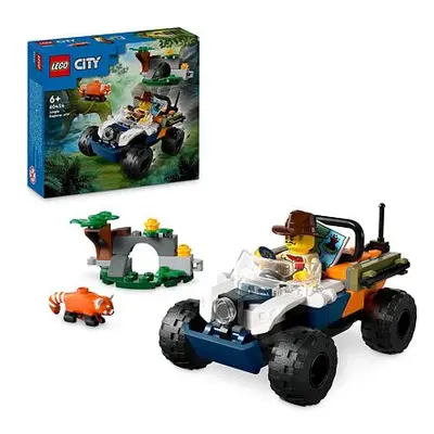 LEGO® City 60424 Čtyřkolka na průzkum džungle – mise panda červená