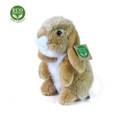 Rappa Plyšový králík béžový stojící , 18 cm, ECO-FRIENDLY