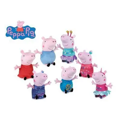 Mikro Peppa Pig Happy Party plyšoví 20cm, 7 druhů