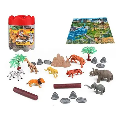 MAC TOYS Zvířata safari set 21ks