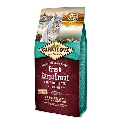 CARNILOVE Fresh Carp & Trout Sterilised for Adult cats 6 kg