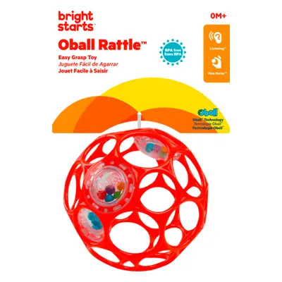 OBALL Hračka Oball RATTLE 10 cm, oranžová