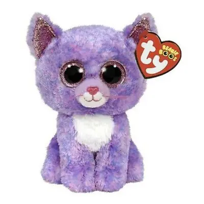 TY Beanie Boos CASSIDY, 24 cm - levandulová kočka