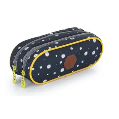 OXYBAG Pouzdro etue 2 zipy - OXY SCOOLER Daisy black