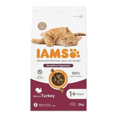 Krmivo IAMS Cat Adult Sensitive Digestion Turkey 2kg