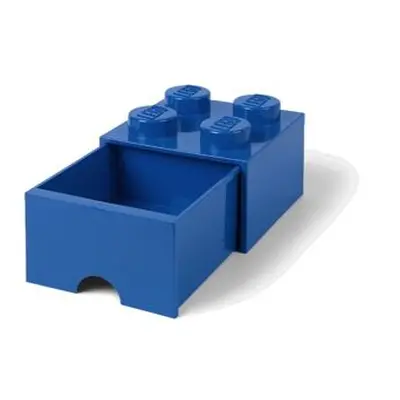 LEGO úložný box 4 s šuplíkem - modrá