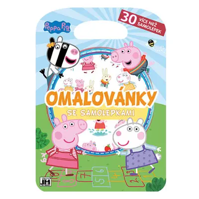 JIRI MODELS Omalovánky se samolepkami/ Peppa