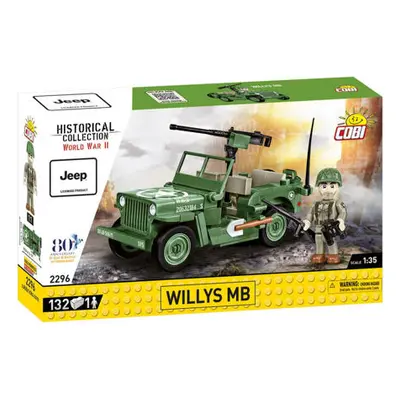 Cobi Jeep Willys MB & M2 dělo D-DAY, 1:35, 132 k, 1 f