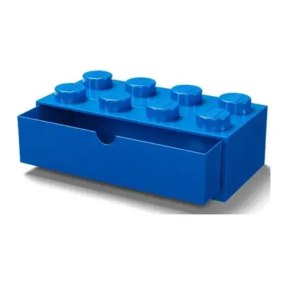 LEGO stolní box 8 se zásuvkou - modrá