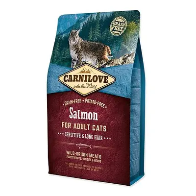 CARNILOVE Salmon Adult Cats Sensitive and Long Hair 2 kg