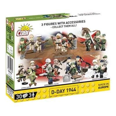 COBI 3 figurky s doplňky D-Day 1944, 30 k