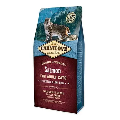 CARNILOVE Salmon Adult Cats Sensitive and Long Hair 6 kg