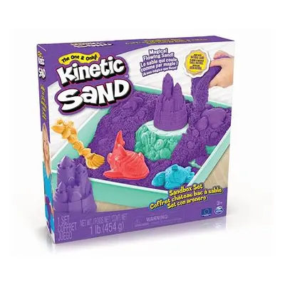 Spin Master Kinetic Sand Krabice tekutého písku s podložkou, fialová