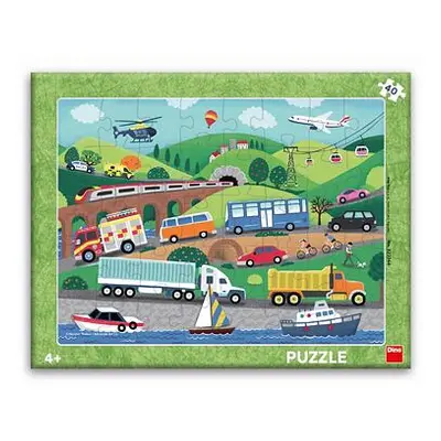 Dino DOPRAVNÍ PROSTŘEDKY 40 deskové Puzzle