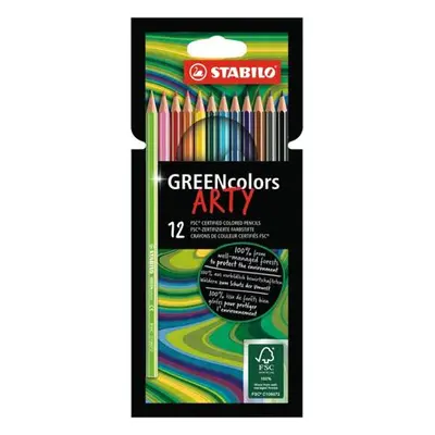 Stabilo Pastelky GREENColors ARTY 12 barev