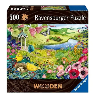 Ravensburger Dřevěné puzzle Divoká zahrada 500 dílků