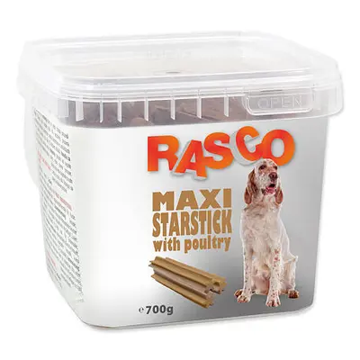 Pochoutka RASCO Dog hvězdy natural s drůbeží 700 g