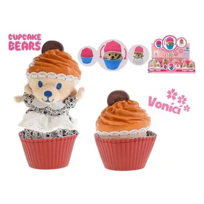 Mikro Trading Cupcake medvídek plyšový 10cm vonící, 12 druhů v blistru