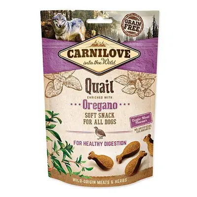 CARNILOVE Dog Semi Moist Snack Quail enriched with Oregano 200 g