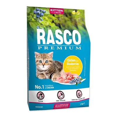 Granule RASCO Premium Kitten kuřecí s borůvkou 2 kg