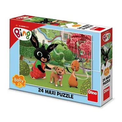 Dino Bing s pejskem Maxi puzzle 24 dílků