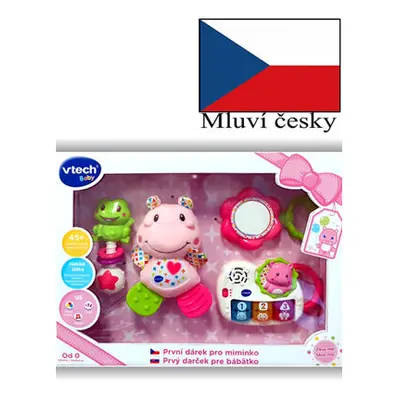 Vtech První dárek pro miminko CZ - růžový