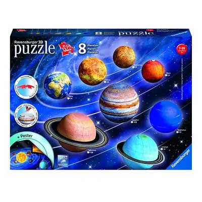 Ravensburger Planetární soustava, 3D Puzzle 522 dílků