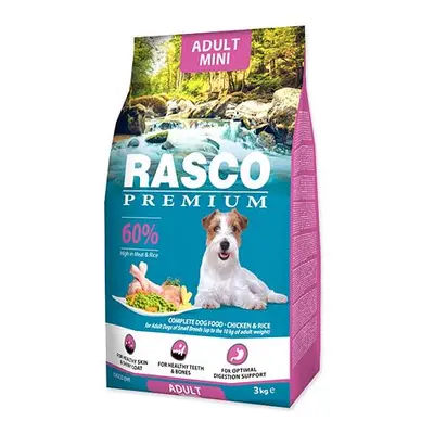 Granule RASCO Premium Adult Mini kuře s rýží 3 kg