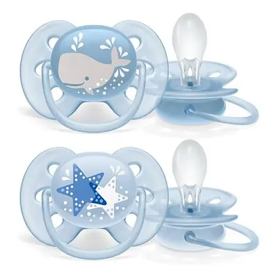 AVENT Šidítko Ultrasoft Obrázek 6-18 m chlapec, 2 ks