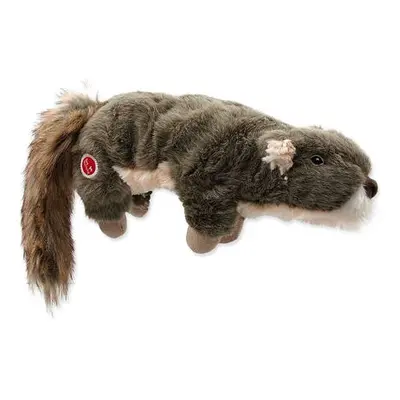 Hračka DOG FANTASY Skinneeez Plush pískací veverka 45 cm 1 ks