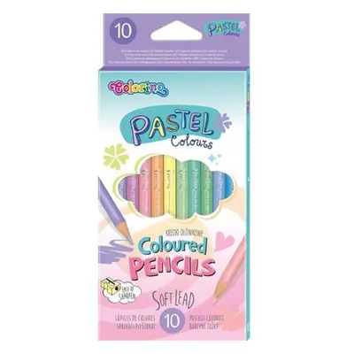 COLORINO Pastel - pastelky kulaté, 10 barev