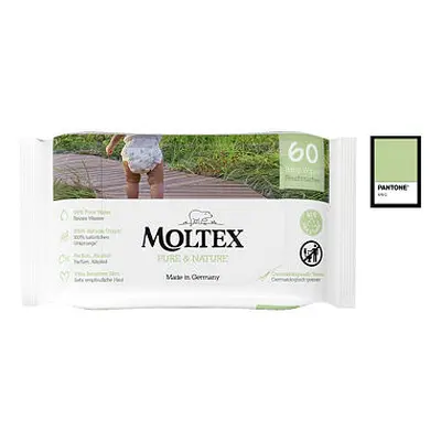 Moltex Pure & Nature EKO vlhčené ubrousky na bázi vody (60 ks)