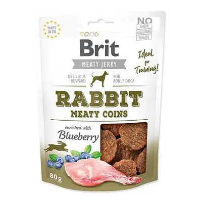 Snack BRIT Jerky Rabbit Meaty Coins 80 g