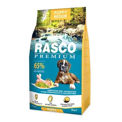 Granule RASCO Premium Puppy Medium kuře s rýží 3 kg