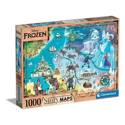 Clementoni Puzzle 1000 dílků Disney Mapa - Frozen