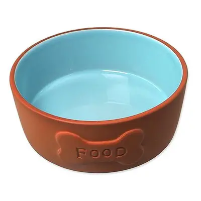 Miska DF keramická cihlová/modrá FOOD 13x5cm, 350ml