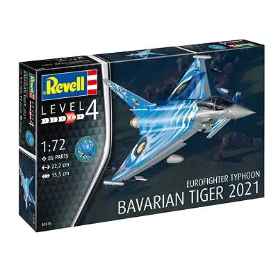 Revell ModelSet letadlo 63818 - Eurofighter Typhoon"Bavarian Tiger 2021" (1:72)