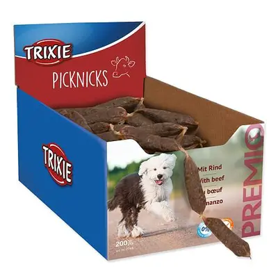 Pamlsek TRIXIE Dog Premio Picknicks klobása hovězí 8 cm / 8 g 200 ks