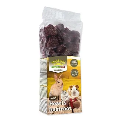 Pochoutka NATURE LAND Brunch srdíčka s červenou řepou 150 g