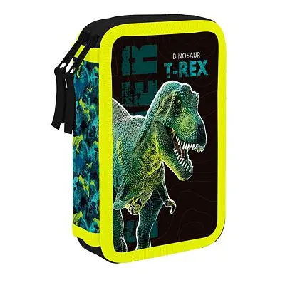 Oxybag Penál 2 patrový prázdný Premium Dinosaurus