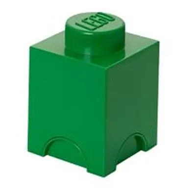 LEGO úložný box 1 - tmavě zelená